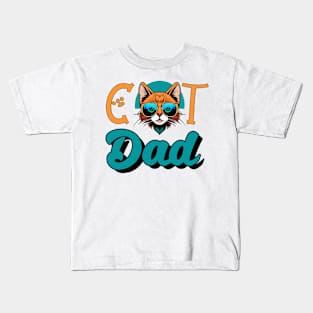 Cat Dad Kids T-Shirt